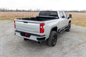 GMC Sierra 2500 HD Soft Roll Up Bed Cover - Rough Country - Matte Black - '20-'24